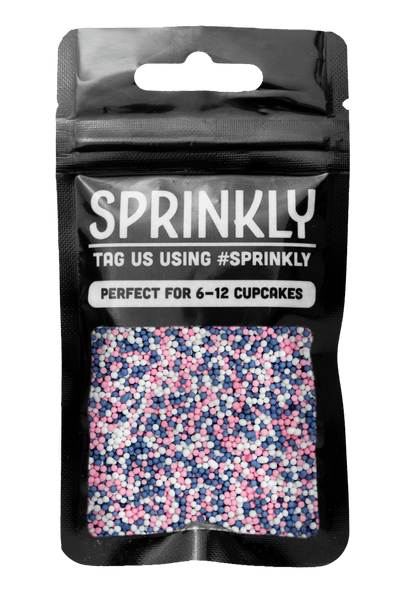 100's & 1000's - Pink, White & Purple Sprinkles SPRINKLY 30g Sample Packet 