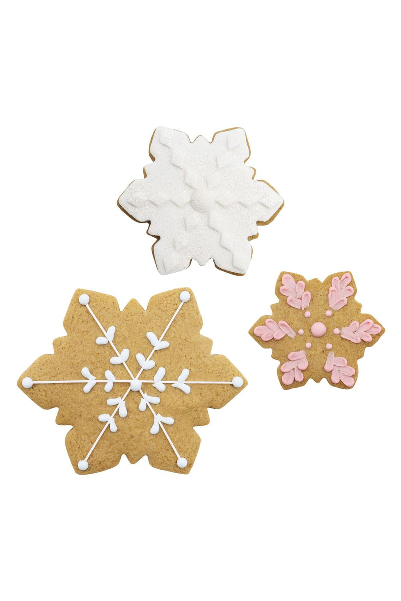 Christmas Cookie Cutter Set of 3 - Snowflakes PME 