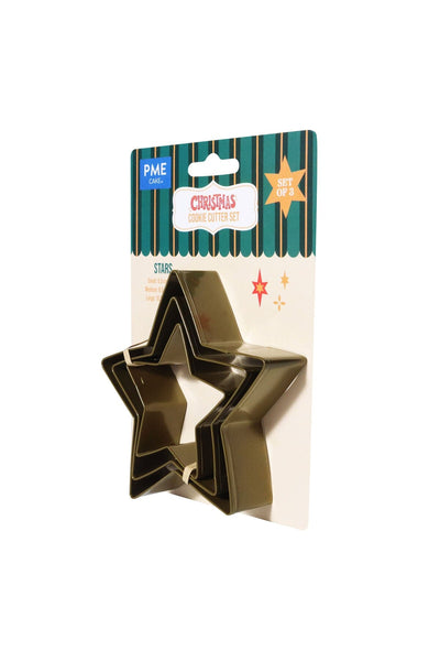 Christmas Cookie Cutter Set of 3 - Stars PME 