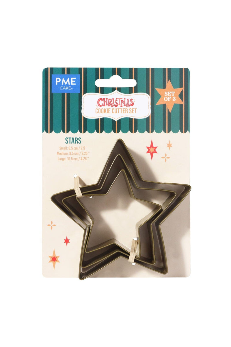 Christmas Cookie Cutter Set of 3 - Stars PME 