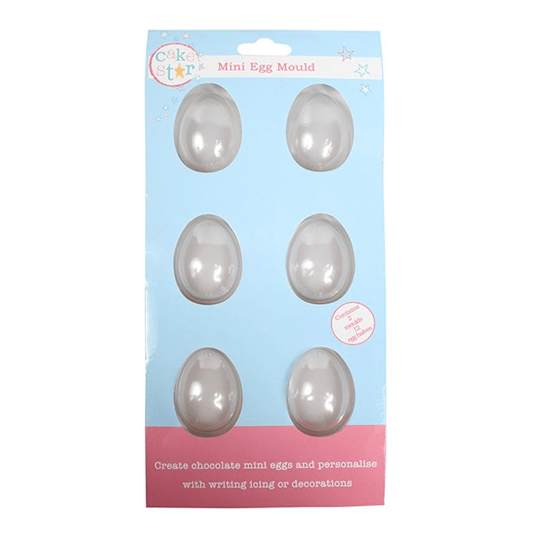 Easter Egg Mini Shell Mould Pack of 6 Cake Tool Cake Star