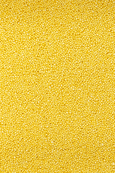 Glimmer 100's & 1000's - Pastel Yellow (No E171) Sprinkles SPRINKLY