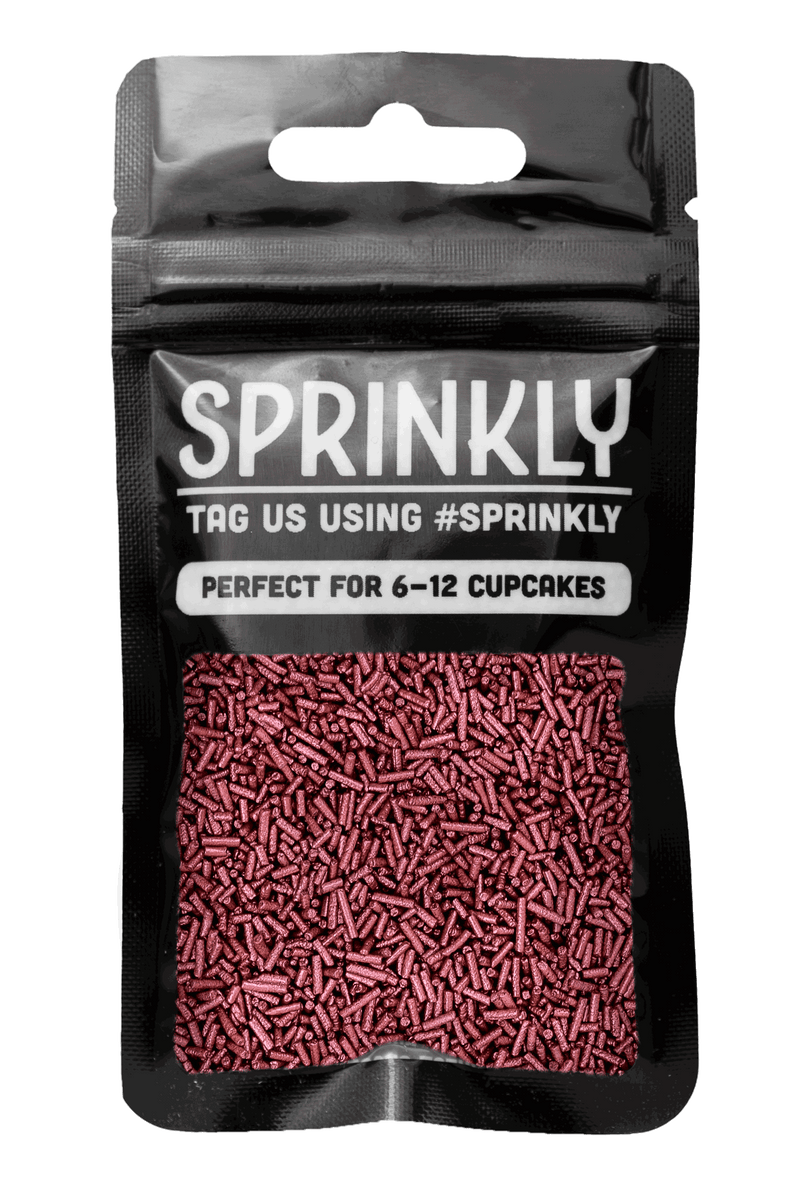 Glimmer Strands - Bordeaux (No E171) Sprinkles SPRINKLY