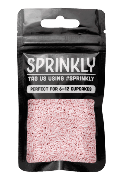 Glimmer Strands - Pastel Pink (No E171) Sprinkles SPRINKLY