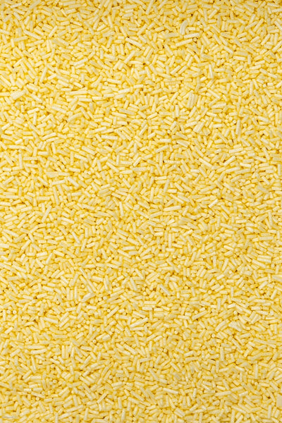 Glimmer Strands - Pastel Yellow (No E171) Sprinkles SPRINKLY