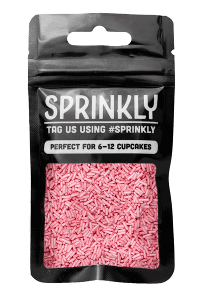 Glimmer Strands - Pink (No E171) Sprinkles SPRINKLY