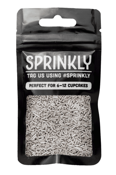 Glimmer Strands - Silver (No E171) Sprinkles SPRINKLY