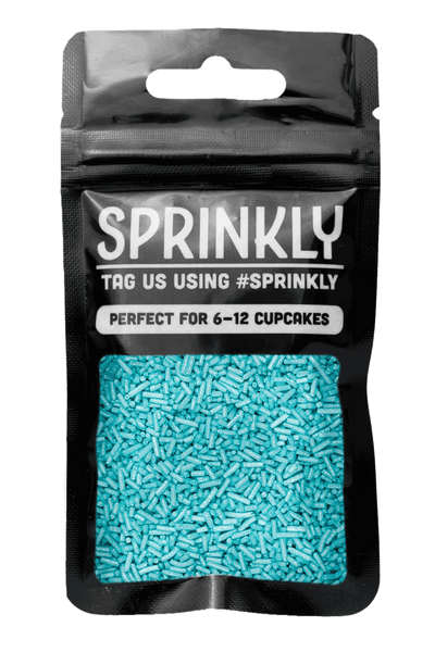 Glimmer Strands - Turquoise (No E171) Sprinkles SPRINKLY