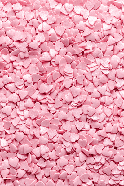 Hearts - Pink Sprinkles Sprinkly