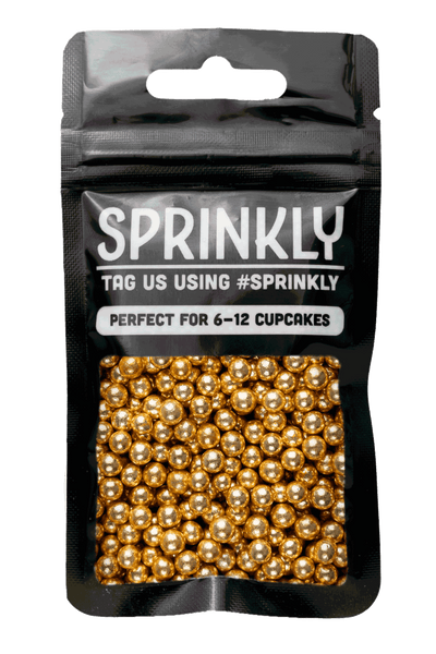 Metallic Pearls - Gold 6mm Sprinkles Sprinkly