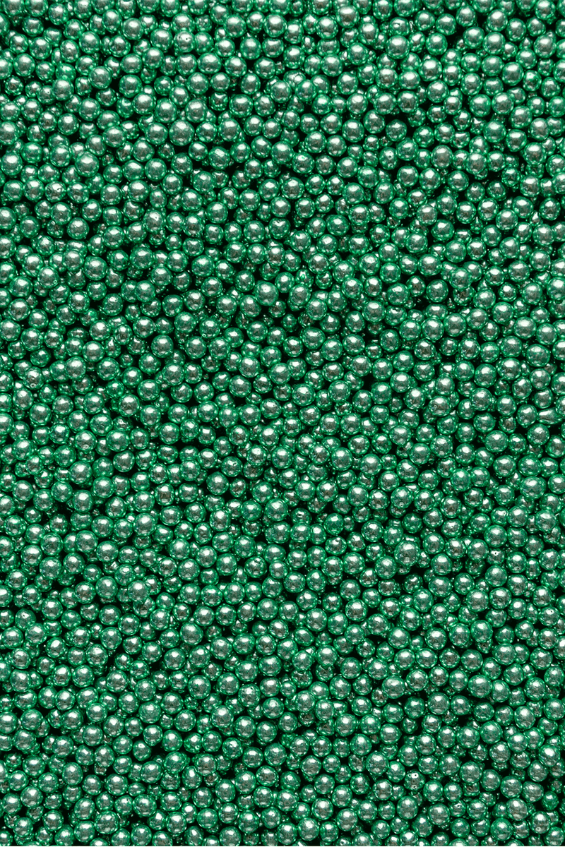 Metallic Pearls - Green 4mm