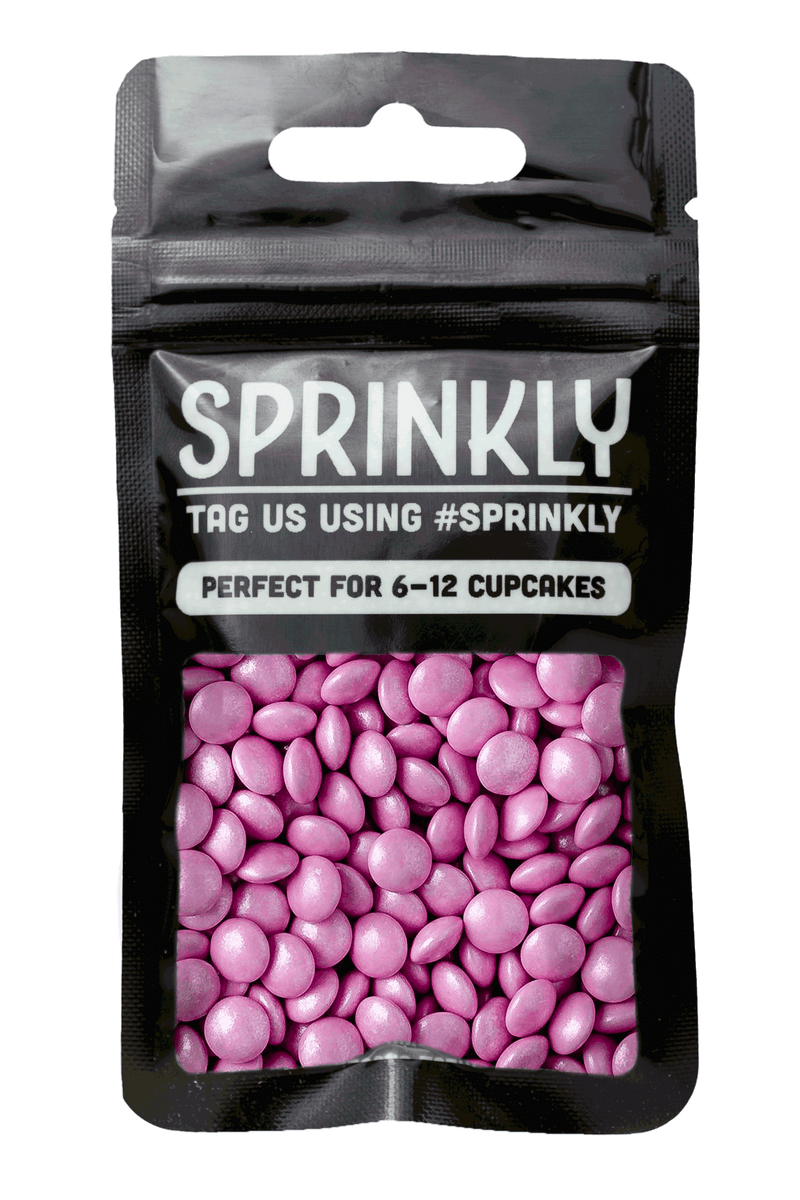 Mini Chocolate Beans - Baby Pink Sprinkles Sprinkly