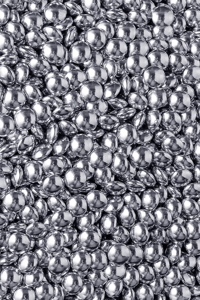 Mini Chocolate Beans - Metallic Silver Sprinkles Sprinkly