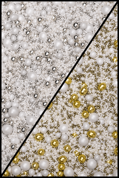 Sprinkle Blend - White Night (Silver or Gold) Sprinkles Sprinkly