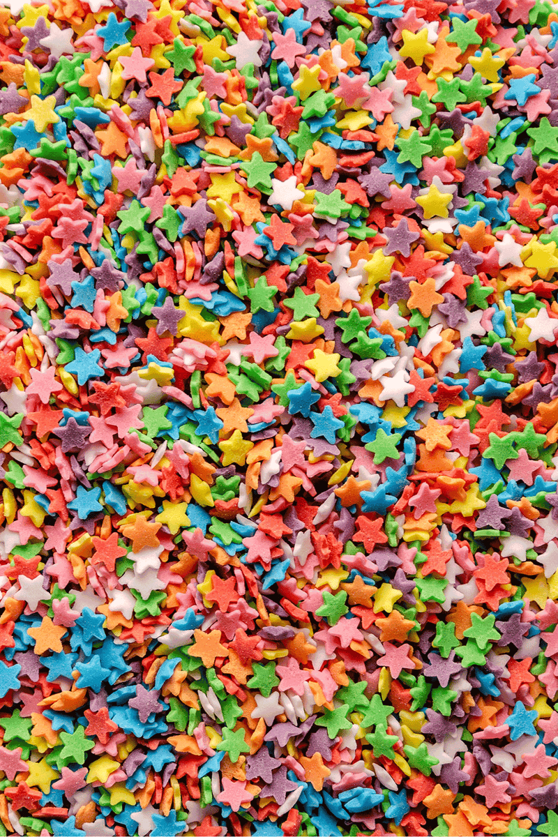 Stars - Matt Rainbow Sprinkles Sprinkly