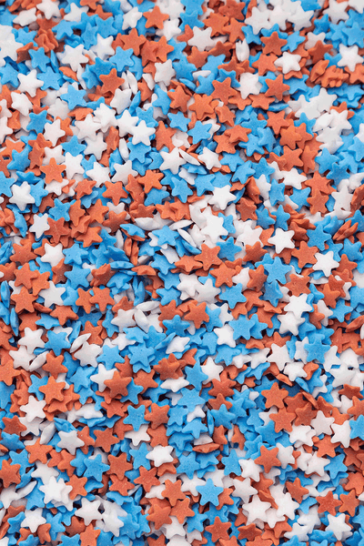 Stars - Matt Red, White & Blue Sprinkles SPRINKLY 