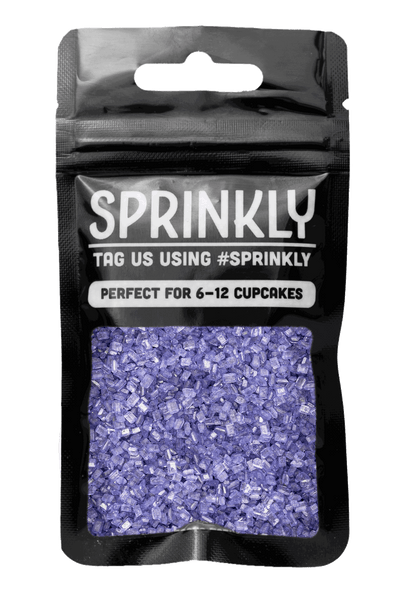 Sugar Crystals - Purple Sprinkles Sprinkly 30g Sample Packet