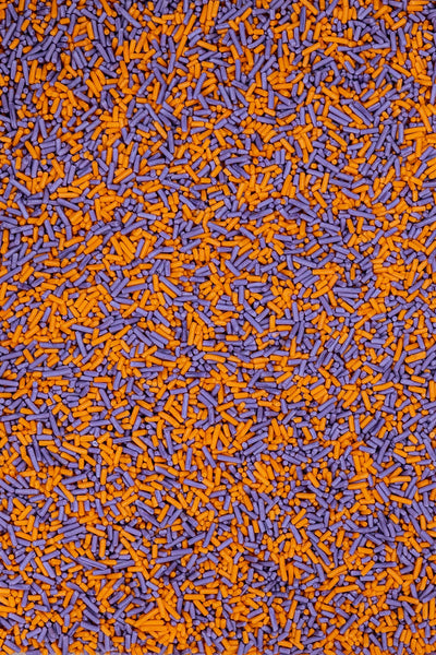 Sugar Strands - Orange & Purple Sprinkles Sprinkly