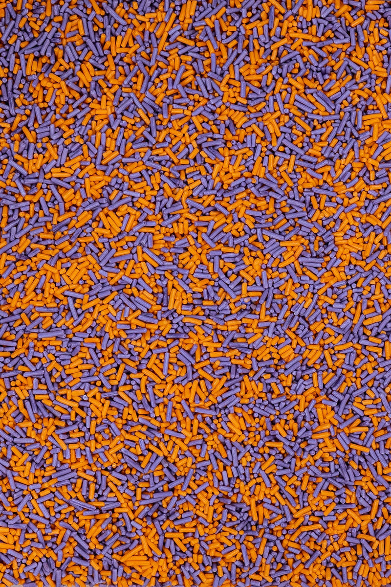 Sugar Strands - Orange & Purple Sprinkles Sprinkly