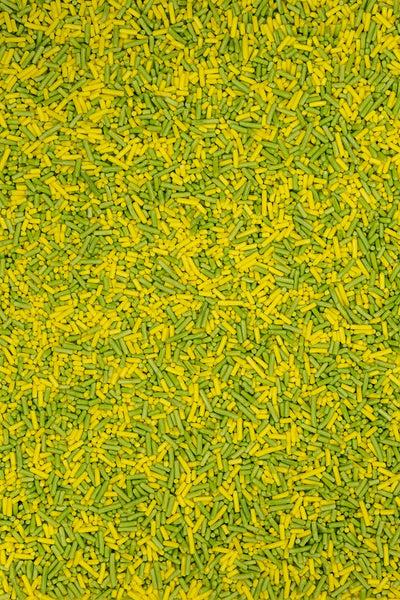 Sugar Strands - Yellow & Light Green Sprinkles Sprinkly