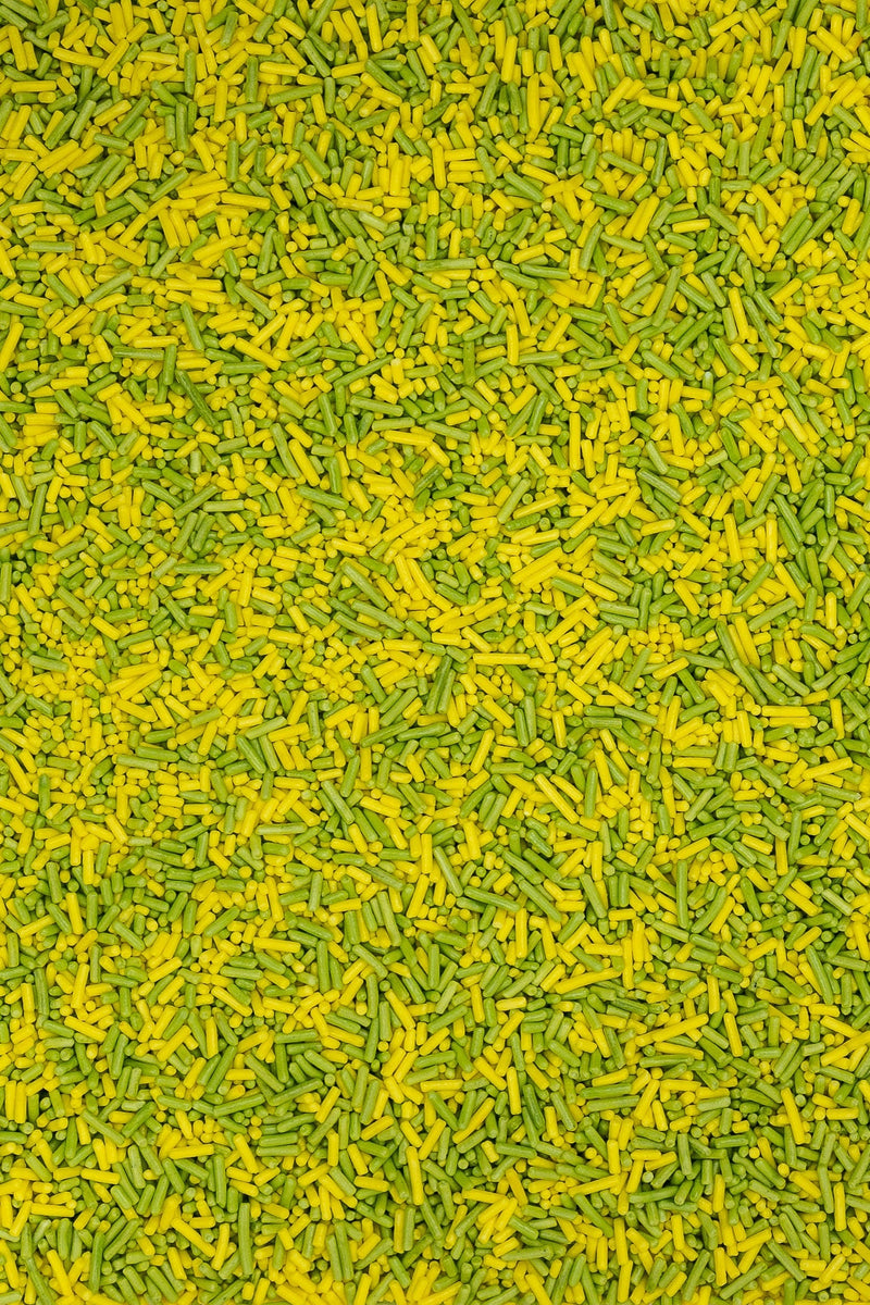 Sugar Strands - Yellow & Light Green Sprinkles Sprinkly